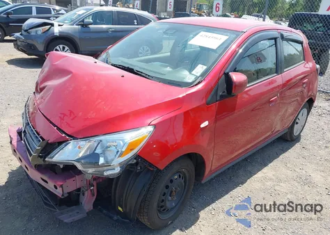 2022 Mitsubishi Mirage Es z USA, uszkodzony, nr VIN ML32AUHJ0NH008685